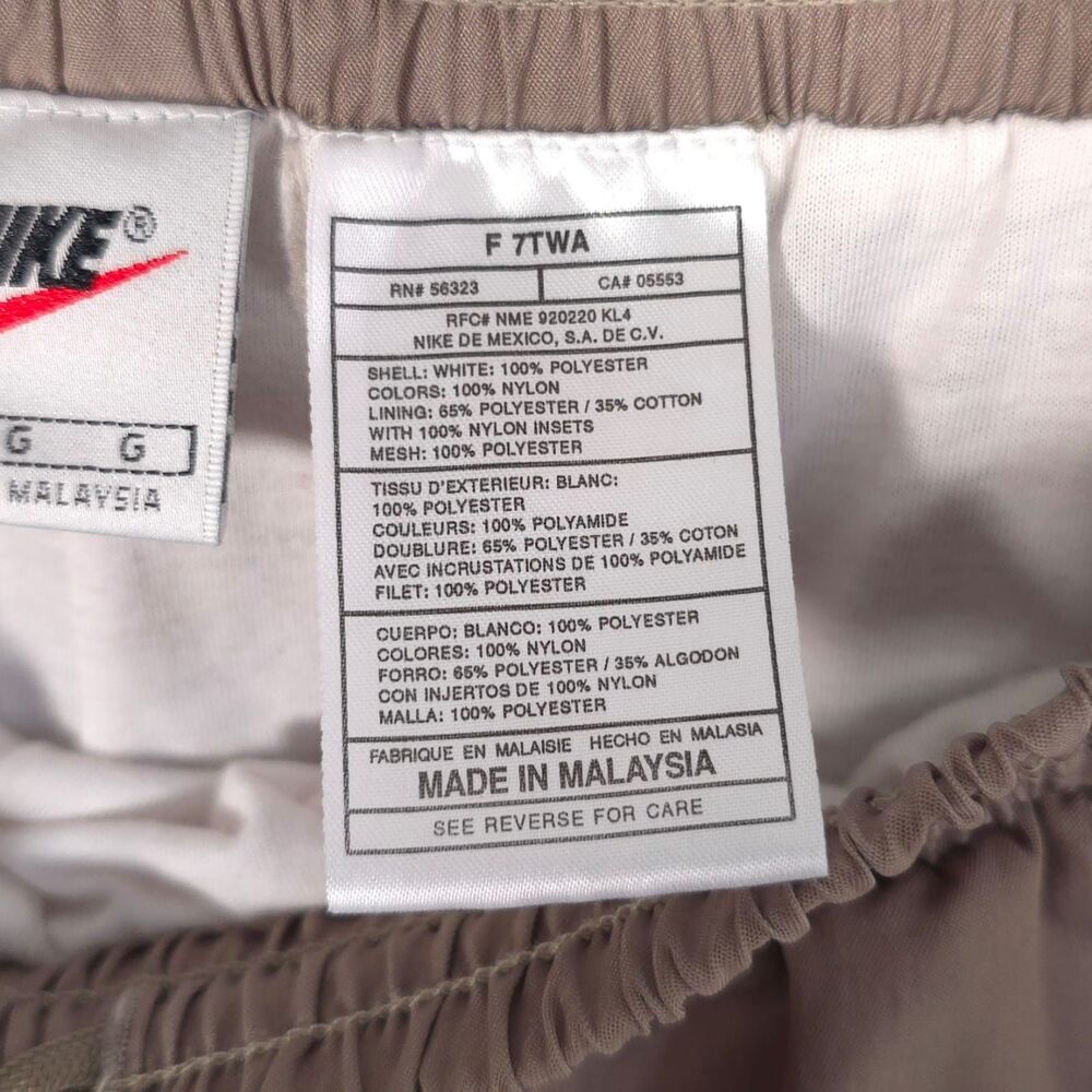NIKE Mens Jogger Pants LARGE Brown Zip Ankle Lined Athletic‎ - Picture 12 of 13